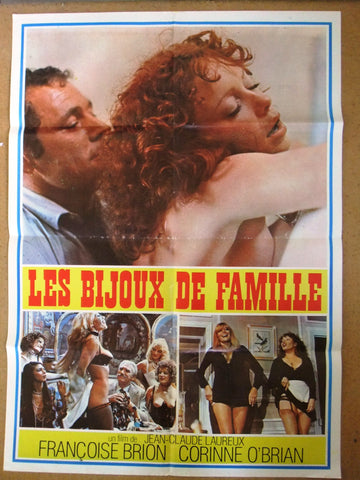 Les bijoux de famille (Francoise Brion) 39x27" Original Lebanese Movie Poster 70s