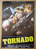 Tornado, The Last Blood (Tornado) 39x27" Original Lebanese Movie Poster 80s