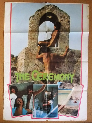 The Ceremony "Maria Konsta" Erotiki teleti Original Greek Movie Poster 70s