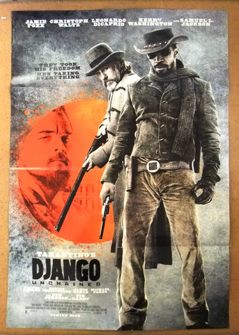 Django Unchained {Leonardo DiCapri} Original DS Movie Poster 2000s