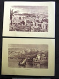 (Pack of 11) Lebanese Lebanon A Cities Sketches Souvenir Repro Engraving 1980