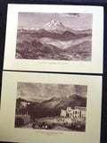 (Pack of 11) Lebanese Lebanon Cities Sketches Souvenir Repro Engraving 1980