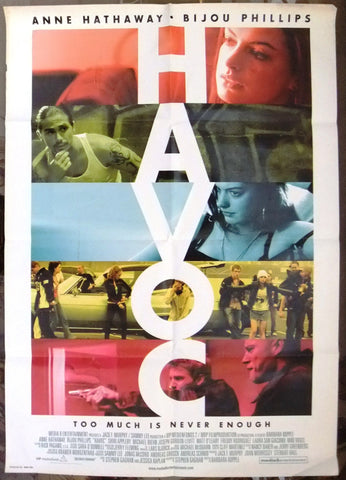 HAVOC (ANNE HATHAWAY) 39x27" Original Lebanese SS Movie Poster 2000s