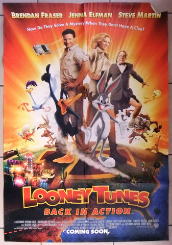 LOONEY TUNES: BACK IN ACTION (BRENDAN FRASER) Original US DS Movie Poster 2000s