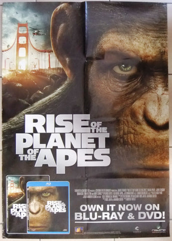 RISE OF THE PLANET OF THE APES Original SS Movie DVD Poster 2000s