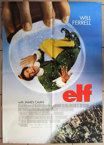 ELF (WILL FERRELL) CHRISTMAS Original SS Movie Poster 2000s