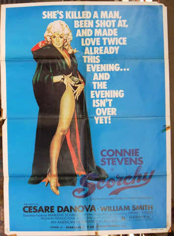 Scorchy (Connie Stevens) Lebanese 39x27" Original Movie Poster 70s