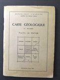 ‬Carte Geologique Rayak Lebanese Guide French Book Map 1950