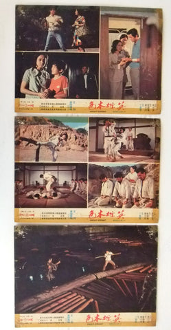 -Set of 3- Knight Errant {Wang Yu} Rare Kung Fu Film Lobby Card 70s