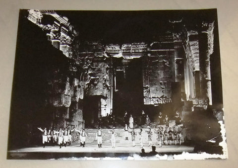 صورة مهرجان بعلبك الدولي Baalbeck Sabah صباح Festival International Original Photo 1968