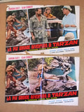 (Set of 5) LA PIU GRANDE AVVENTURA DI TARZAN Original Italian Film Lobby Card posters 1964