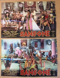 (Set of 8) Sansone (Brad Harris) Original Italian Film Lobby Card posters 60s