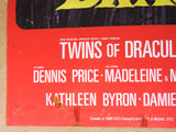 Twins of Dracula (Inigo Jackson) Original British Movie Poster 70s