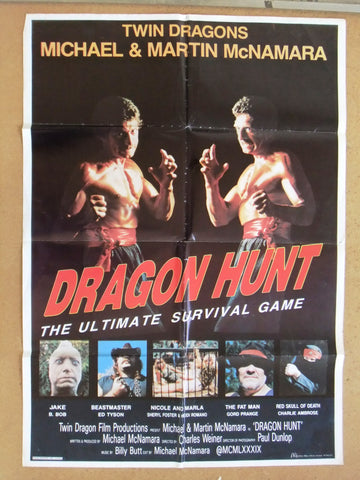 Dragon Hunt (Martin McNamara) 27x39" Original Lebanese Movie Poster 90s