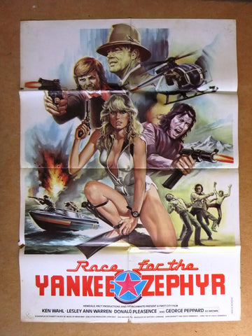 Race for the Yankee Zephyr (Ken Wahl) 27x39" Original Lebanese Movie Poster 80s