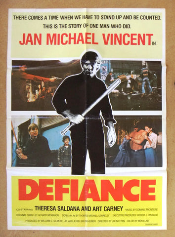 Defiance (Jan-Michael Vincent) 27x39" Original Lebanese Movie Poster 80s