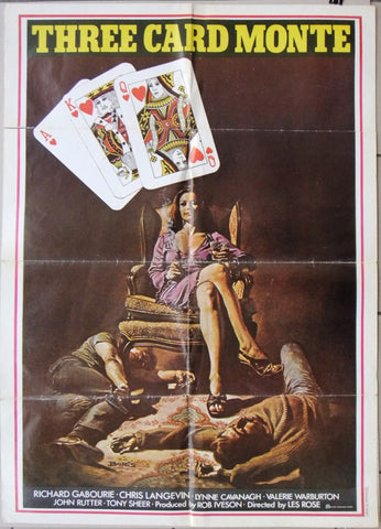 Three Card Monte (Richard Gabourie) Original Lebanese Movie Poster 70s