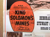 King Solomon's Mines (Deborah Kerr) 27x39" Lebanese Org Movie Poster 50s
