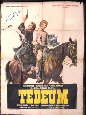 Tedeum (JACK PALANCE) 46"x61" Italian 2F Movie Poster 70s