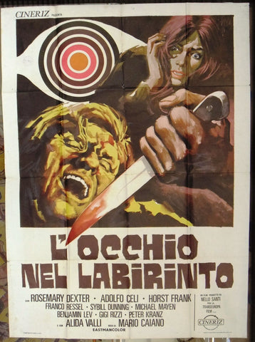 L’OCCHIO NEL LABIRINTO (ROSEMARY DEXTER) 46"x61" Italian 2F Movie Poster 70s