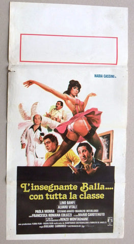 l'insegnante Balla Con Tutta la Classe Italian Film Locandina Poster 70s