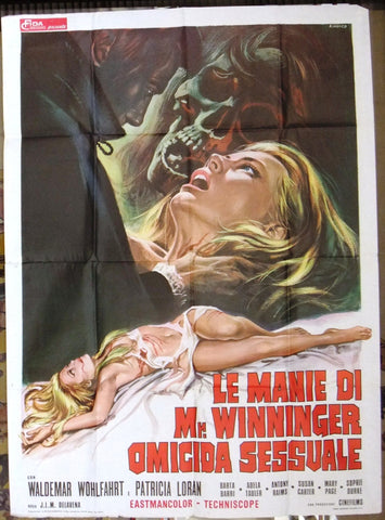 Le Manie di Mr. Winninger Omicida Sessuale 46"x61" Italian 2F Movie Poster 70s