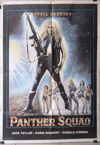 Panther Squad (Sybill Danning) 39x27" Original Lebanese Movie Poster 80s