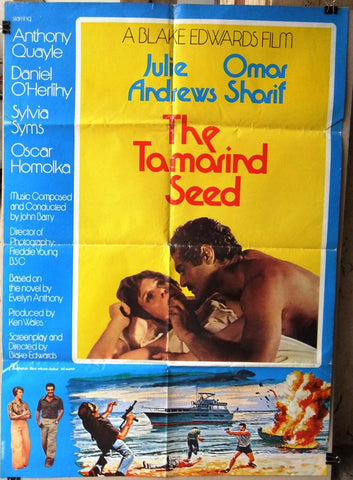 The Tamarind Seed (Omar Sharif) 27x39" Original Lebanese Movie Poster 70s