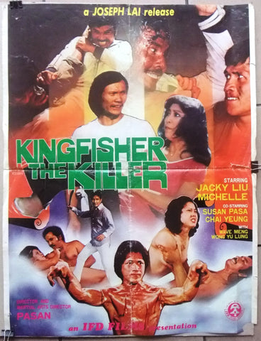 Kingfisher the Killer (Hung Yi Liu) Chinese Originl Kung Fu Movie Poster 80s