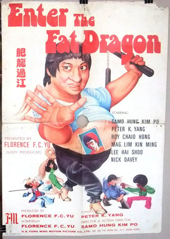 Enter the Fat Dragon {Sammo Hung} Original Kung Fu Movie Chinese Poster 70s