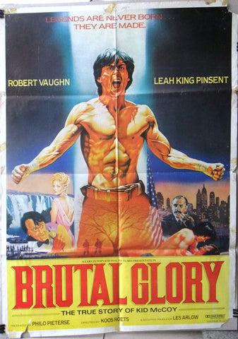 Brutal Glory {Koos Roets} 39"x27" Original Lebanese Movie Poster 80s