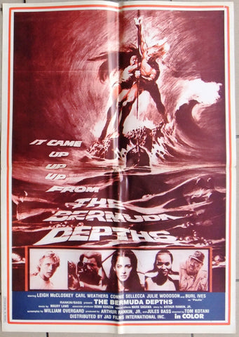 THE BERMUDA DEPTHS {LEIGH McCLOS} 27x20"  Original Lebanese Movie Poster 70s