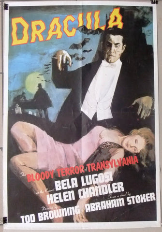 Dracula Bloody Terror Transylvania Bela Lugosi Portal Publications Movie Poster 70s