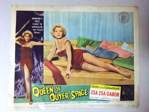 Queen Of Outer Space (Zsa Zsa Gábor) 11x14" Original #5 Lobby Card 50s