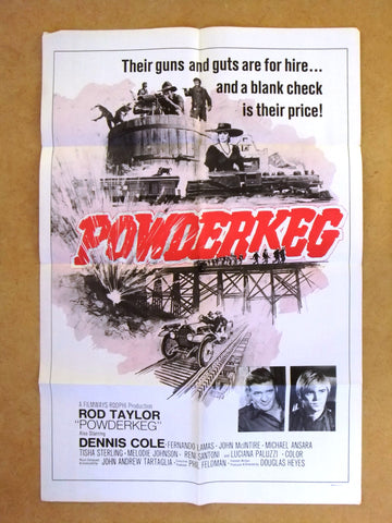 Powderkeg (Rod Taylor) 41"x27" Original Movie US Poster 70s