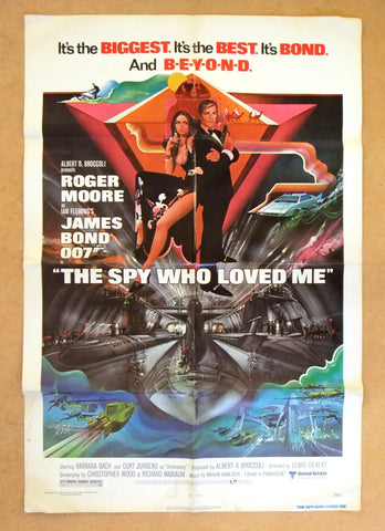 The Spy Who Loved Me (Roger Moore) 41"x27" Original Movie US Poster 70s