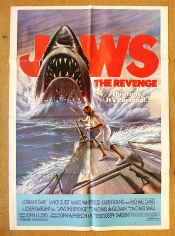 Jaws: The Revenge {Lorraine Gary} 39x27" Original Lebanese Movie Poster 80s