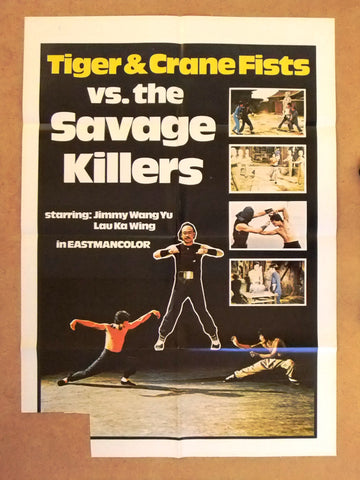 Tiger and Crane Fist {Chan Wai-lau} Int. Kung Fu Movie Poster 70s