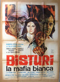 Bisturi - La mafia bianca Italian Movie Poster Manifesto (2F) 70s