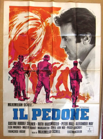 Il Pedone The Pedestrian (Maximilian) Italian Movie Poster Manifesto (2F) 70s