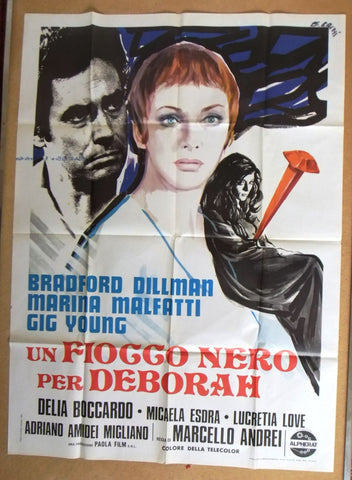 Un Fiocco nero per Deborah Italian Movie Poster Manifesto (2F) 70s