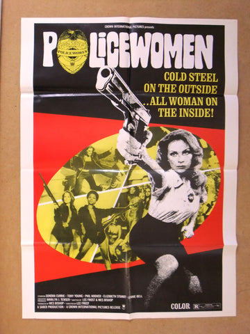 Policewomen {Sondra Currie} 39x27" Lebanese Original Movie Poster 70s