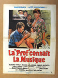 La "Prof" connaît la musique {Jacques Stany} 23"x31" French Movie Poster 70s