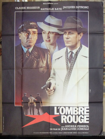 L'ombre rouge (Claude Brasseur) 63x47" French Movie Poster 80s