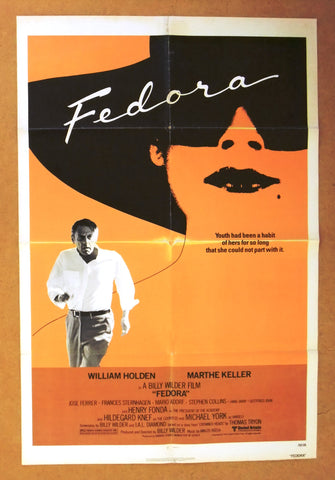 Fedora (William Holden and Marthe Keller) 41"x27" Original Movie US Poster 70s