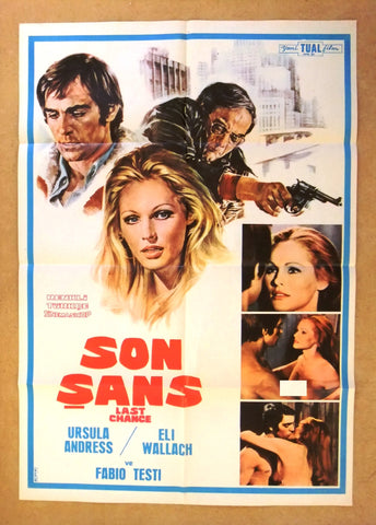 Son Sans, Last Chance (Eli Wallach) Original Turkish Original Movie Poster 70s