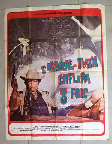 L' Arriere train sifflera 3 fois {Willeke van Ammelr} French Movie Poster 70s