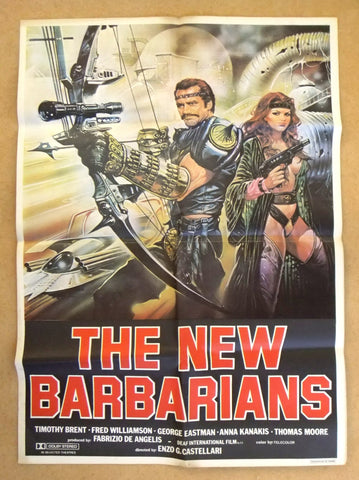 The New Barbarians {Fred Williamson} Lebanese 39x27" Original Film Poster 80s
