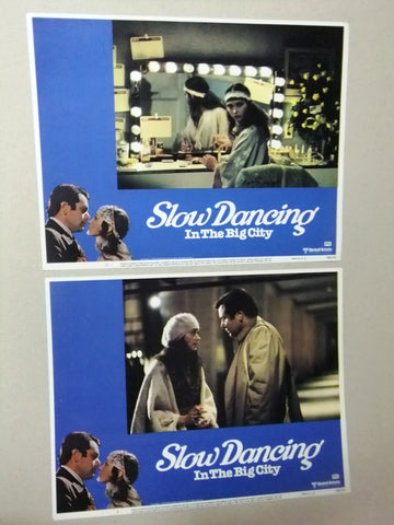 (Set of 7) Slow Dancing in the Big City PAUL SORV 11x14 Org. U.S Lobby Cards 70s