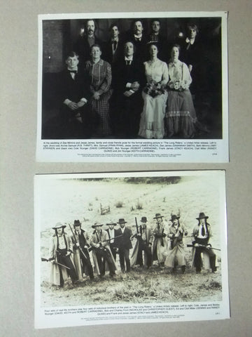 (Set of 2) The Long Riders Original Movie Stills Photos 80s